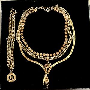 Dylan Lex Gilded Phoenix + Beau necklace